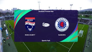 Ross County vs Rangers 14042024 Scottish Premiership PES 2021 [upl. by Rafaelita533]