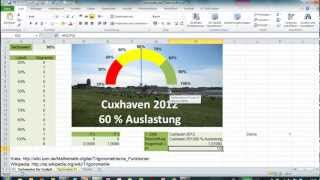 Excel  Tachometer  dynamische Prozentanzeige [upl. by Navinod516]