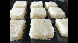 Fresh Coconut Burfi in 15 min  Kobbari Mithai Recipe  Indian Traditional Sweet [upl. by Woodson]