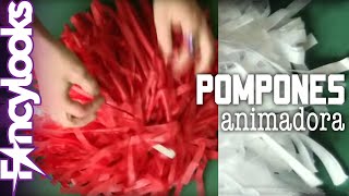 Pompones animadora DIY Disfraz Grease Cheerleader [upl. by Freddie]