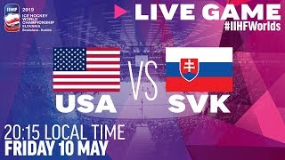 USA vs Slovakia  Full Game  2019 IIHF Ice Hockey World Championship [upl. by Can]