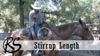 Stirrup Length amp Fit  Everyday Horsemanship with Craig Cameron [upl. by Krell82]