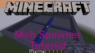 Minecraft Mob Spawner Tutorial  How To Make A Mob Spawner Farm [upl. by Siward729]