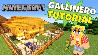 Minecraft Como hacer un Gallinero henhouse Super Tutorial [upl. by Anyl]