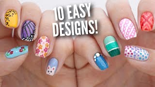 10 Easy Nail Art Designs for Beginners The Ultimate Guide 5 [upl. by Daniala]