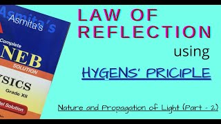 Laws Of Reflection By Huygens Principle  in Nepali for NEB Students Grade 12 PHYSICS [upl. by Ringe]