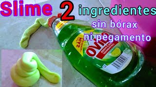 cómo hacer SLIME sin BÓRAX y sin PEGAMENTO transparente [upl. by Ereynihc]