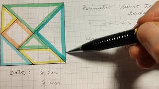 Tangram ÁREA Y PERÍMETRO [upl. by Kristos]