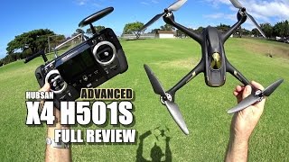 HUBSAN X4 H501S ADVANCED  Full Review  Unbox Inspection Setup Flight Test Pros amp Cons [upl. by Lew]