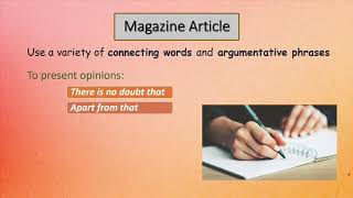 English G8 U6L3 Writing a magazine article [upl. by Ilyk]