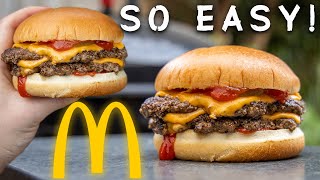 How To Make A McDonalds Cheeseburger At Home With Ease [upl. by Ahsilyt627]