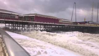 Blackpool seaside flooded in weather bomb [upl. by Kwasi]