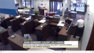 Bank robbery caught on camera [upl. by Frymire]