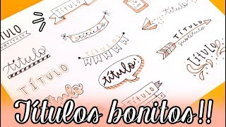 40 TÍTULOS BONITOS ✄ Barbs Arenas Art [upl. by Gable]