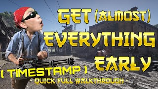 How To Get Almost Everything EARLY  Red Dead Redemption 2 Full Walkthrough [upl. by Emmie]