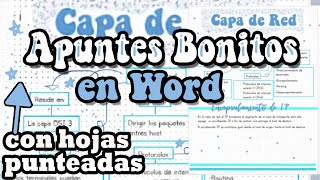 Apuntes bonitos en word  parte 2 [upl. by Lammaj]