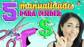 5 Manualidades que puedes ✂️ VENDER y GANAR DINERO 🤑 desde CASA  Marlene Campos [upl. by Acinimod]