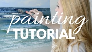 PAINTING TUTORIAL with Acrylic for Beginners  Katie Jobling Art [upl. by Einahpit]