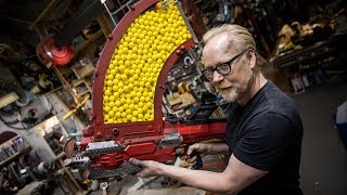 Adam Savages One Day Builds 1000 Shot NERF Blaster [upl. by Lednahs]