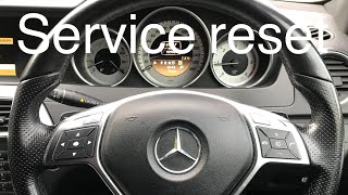 Mercedes CClass  Service Reset  20072014 W204 [upl. by Nnylesor853]