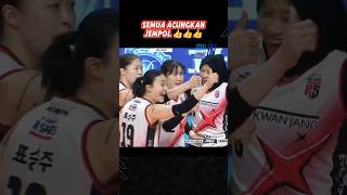 semua acungkan jempol Redsparks ligavolikorea megawatihangestri spikevolleyball [upl. by Ynatirb384]