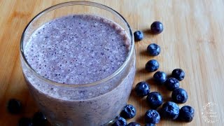 Easy amp Simple Blueberry Breakfast Smoothie Recipe  The Sweetest Journey [upl. by Eicrad773]