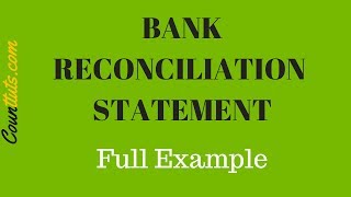 Bank Reconciliation Statement Explained  FULL EXAMPLE [upl. by Astto]