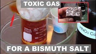 Making Bismuth Trioxide From Elemental Bismuth  ElementalMaker [upl. by Yvaht]