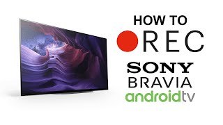 How to record TV using USB on Sony Android TV [upl. by Bardo]