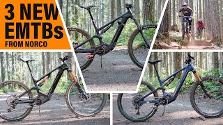 New 2022 Norco VLT eMTB Line We ride the new Norco Range VLT Sight VLT and Fluid VLT eBikes [upl. by Bollen]