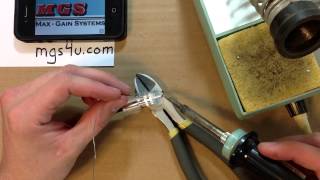 Pl259 Solder On Installation Guide for RG8X Coaxial Cable Full HD [upl. by Alrak]