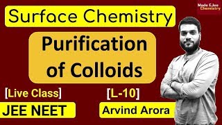 L10 Purification amp Properties of Colloids  Tyndall Effect  Brownian motion  JEE NEET [upl. by Cos]