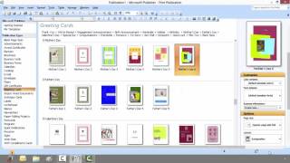 How to Create a Greeting Card with Microsoft Publisher [upl. by Adnaram968]