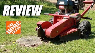 Renting A Stump Grinder from Home Depot  Review amp Process [upl. by Kancler]