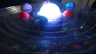 How to make 3D Solar System Project Sistema solar giratorio paso a paso [upl. by Eidoj706]