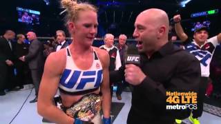 UFC 193 Holly Holm Octagon Interview [upl. by Nihcas]