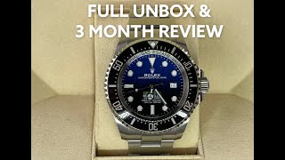 Rolex Sea Dweller Deepsea James Cameron 126660 Full Unbox amp 3 Month Review [upl. by Rumit]