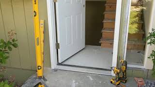 Jeld Wen Front Door Installation  Really crappy products and craftsmanship PART 1 [upl. by Shalna]