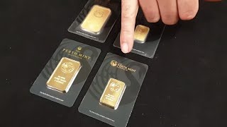 Fake vs Real PERTH MINT Gold Bars  How To Spot The Difference [upl. by Sager614]