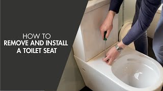 How to Remove and Install a Toilet Seat [upl. by Fleta636]