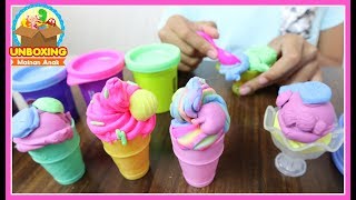 Mainan Anak Play Doh Ice Cream  Play Doh Swirl amp Scoop Ice Cream  How To Make Ice Cream With Toy [upl. by Libenson929]