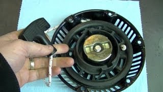 HOW TO  Generator Pull Cord Repair [upl. by Ettenan]