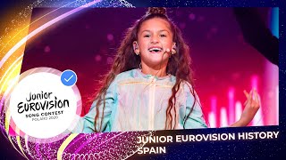 The country that always reaches top 4 Spain at the Junior Eurovision Song Contest 🇪🇸 [upl. by Eiramrebma]