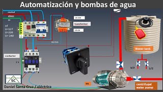 automatización de bomba de agua monofásica [upl. by Rossen660]