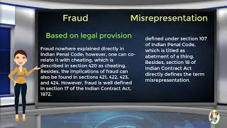 What is Difference Between Fraud amp Misrepresentation [upl. by Klara]