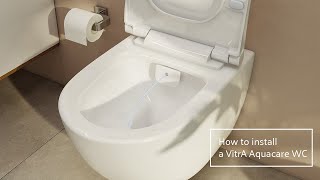 How to install a VitrA Aquacare WC [upl. by Claudine]