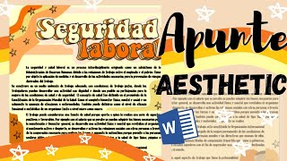 Apuntes Bonitos en Word Aesthetic Fernanda🌺 [upl. by Killoran]