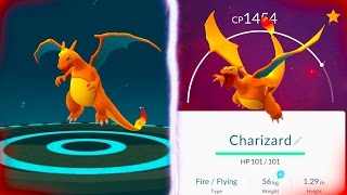 GETTING THE CHARIZARD IN POKEMON GO FINALLY Evolving to our Charizard [upl. by Aicnelev740]