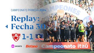 TNT Sports Replay  Deportes Copiapó 1  1 Colo Colo  Fecha 30 [upl. by Kimberly]