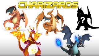 Pokemon CHARIZARD Forms amp Evolutions Mega Charizard X amp Y Gigantamax Detective Pikachu [upl. by Starobin954]